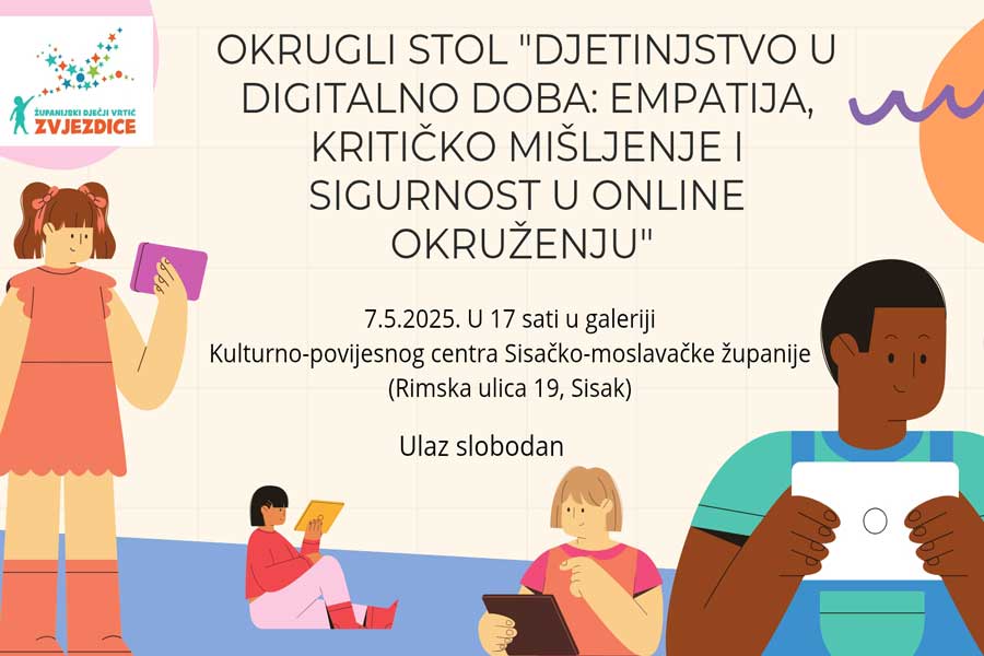 Najava: Okrugli stol o djetinjstvu u digitalnom dobu